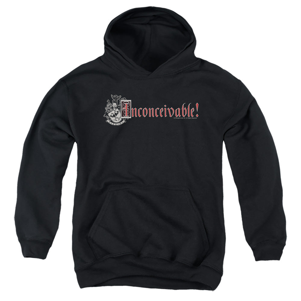 The Princess Bride Vizzini Crest Black Youth Hoodie