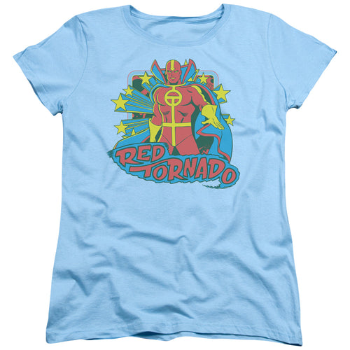 DC Comics Red Tornado Stars Womens T-Shirt