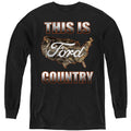 Ford Go Further Orange Camo Youth Long Sleeve T-Shirt