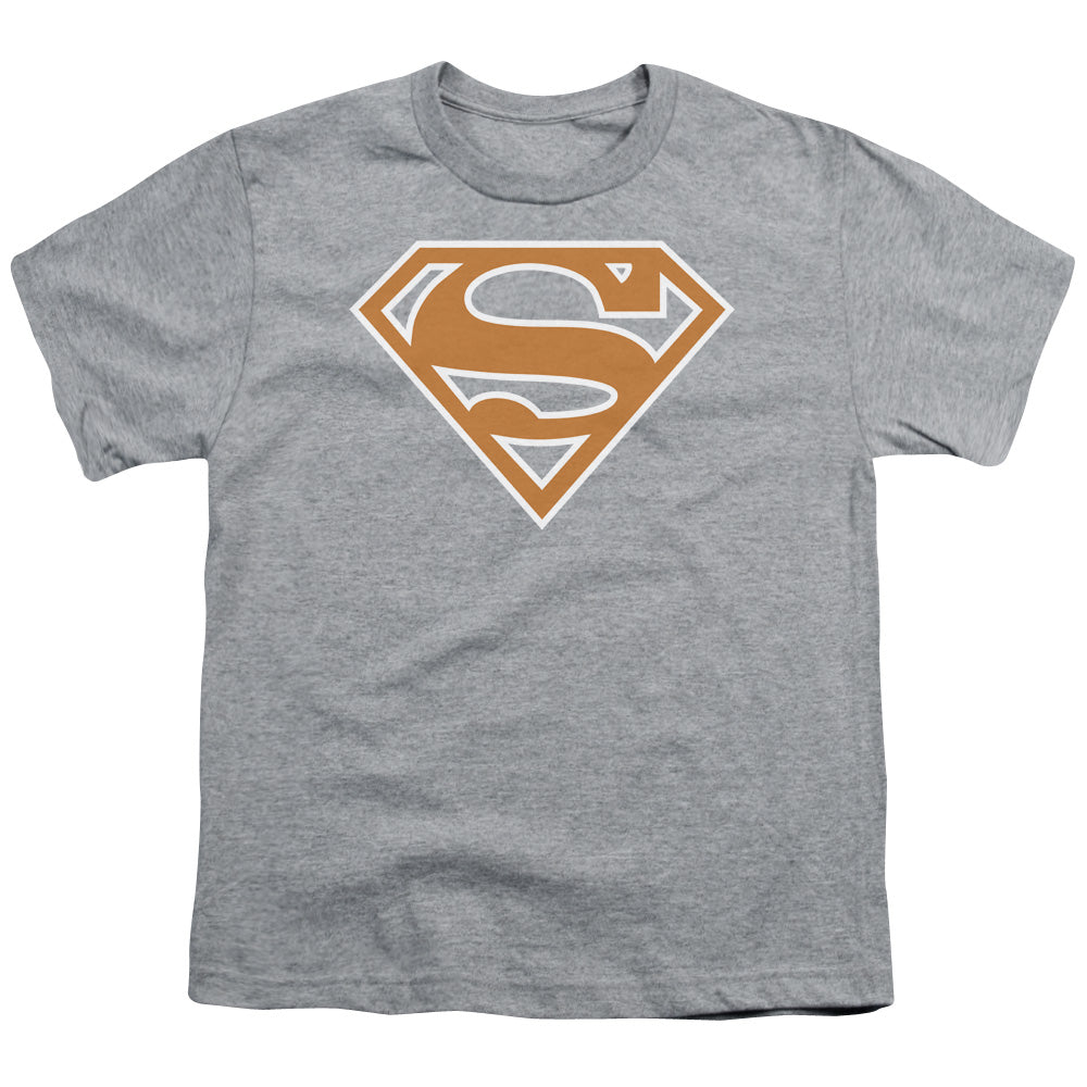 Superman Burnt Orange&white Shield Youth/Toddler T-Shirt
