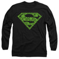 Superman St. Patrick's Day Shamrock Logo Long Sleeve T-Shirt