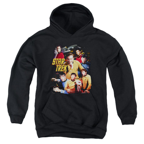 Star Trek At the Controls Youth Hoodie