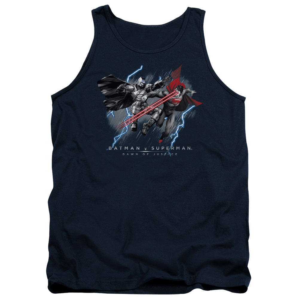 Batman v Superman Lightniing V Heat Vision Tank Top