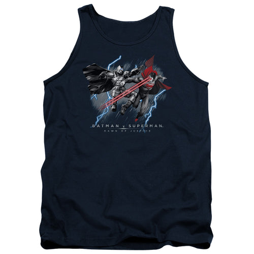 Batman v Superman Lightniing V Heat Vision Tank Top