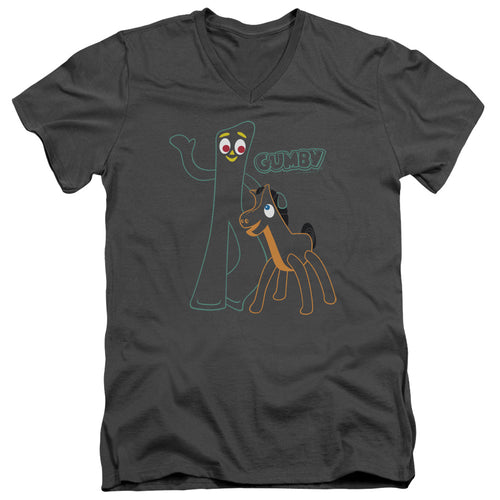 Gumby Outlines V-Neck T-Shirt
