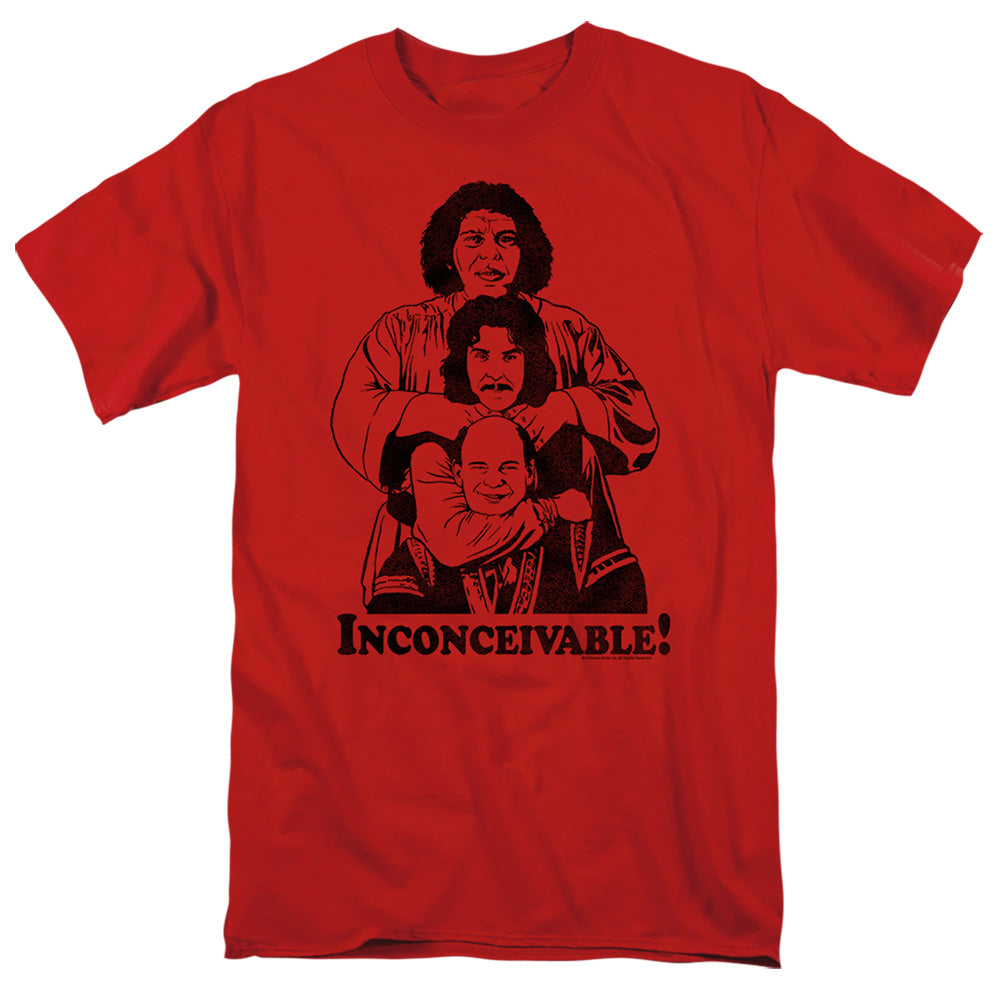 The Princess Bride Inconceivable Trio Red T-Shirt