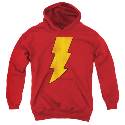 DC Comics Shazam Logo Distressed Youth Hoodie