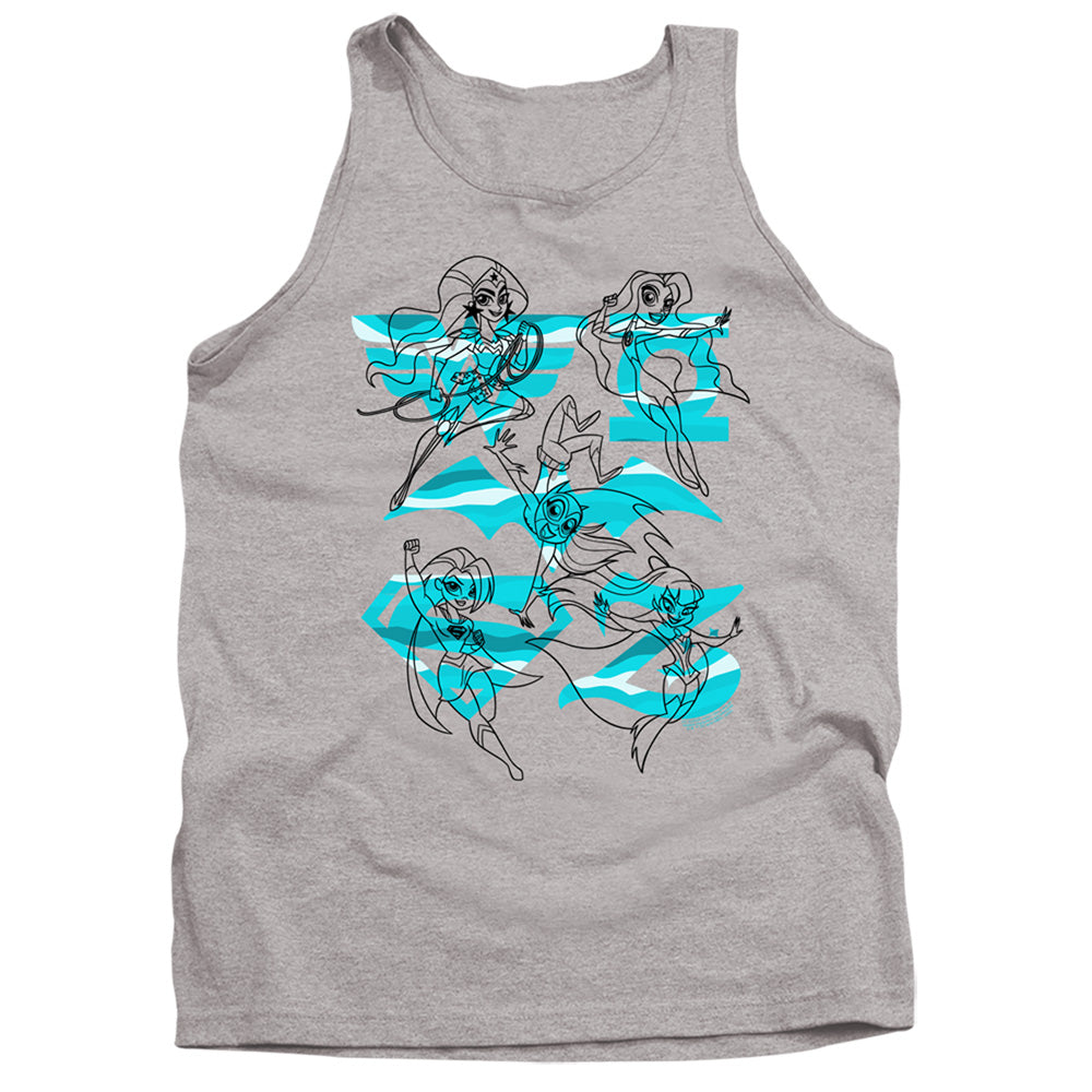 DC Super Hero Girls Line Art Group Tank Top