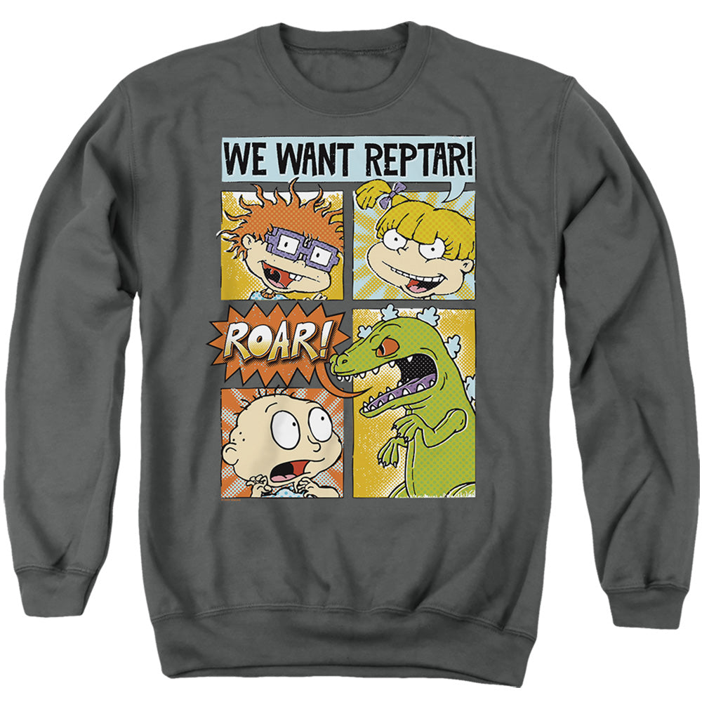 Rugrats We Want Reptar! Comic Crewneck Sweatshirt