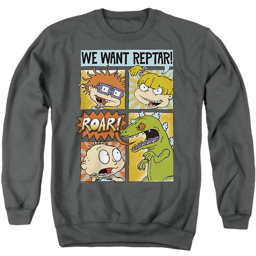 Rugrats We Want Reptar! Comic Crewneck Sweatshirt
