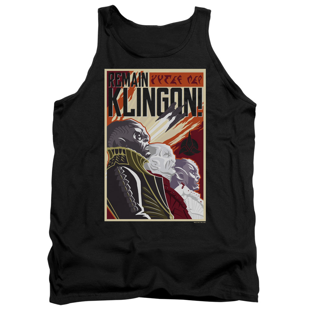 Star Trek Discovery Remain Klingon Poster Tank Top