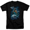 Aquaman Swimming With Sharks T-Shirt