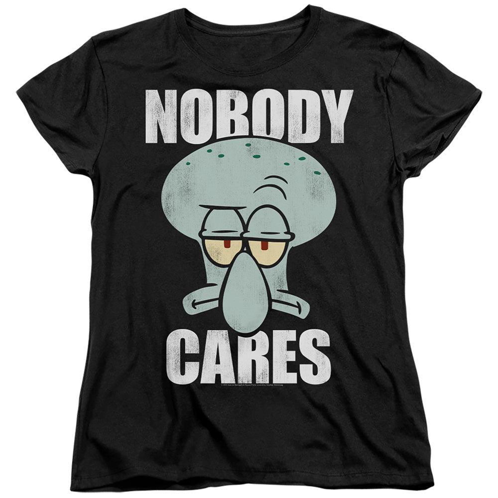 Spongebob Squarepants Nobody Cares Meme Womens T-Shirt