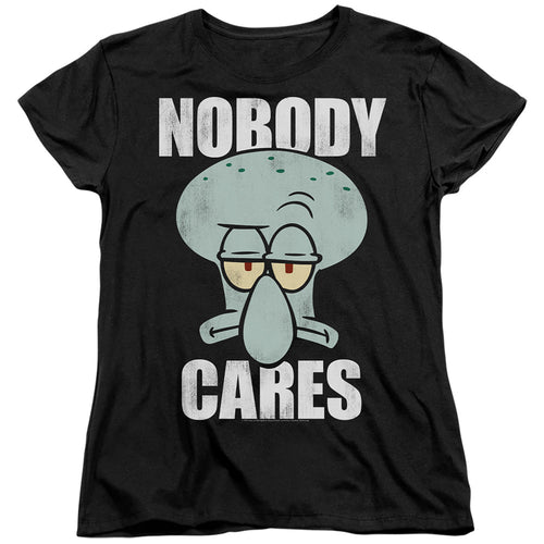 Spongebob Squarepants Nobody Cares Meme Womens T-Shirt