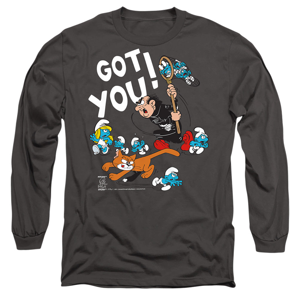 The Smurfs Gargamel and Azrael Long Sleeve T-Shirt