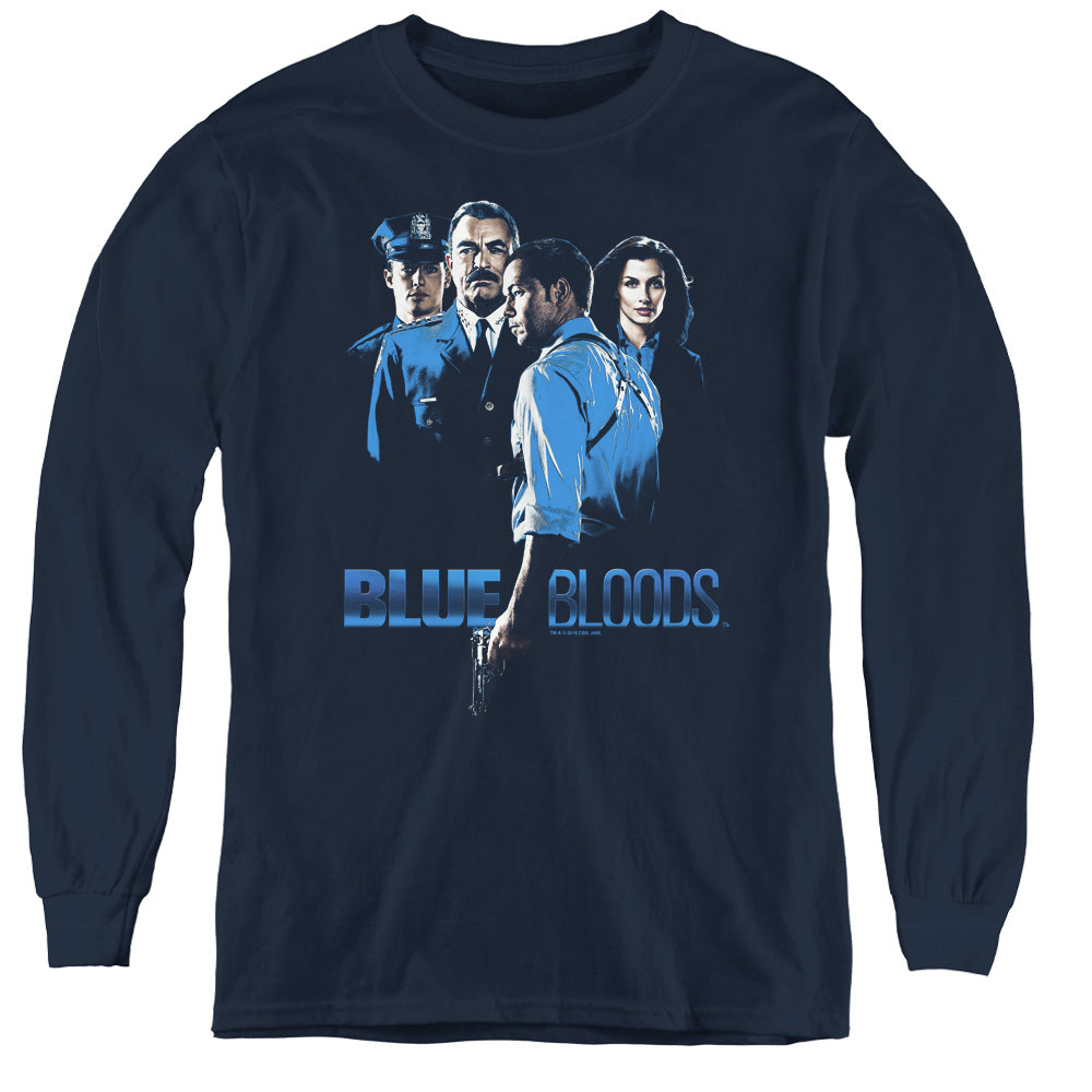 Blue Bloods Blue Inverted Youth Long Sleeve T-Shirt