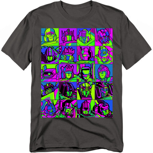 Transformers Squares Charcoal T-Shirt