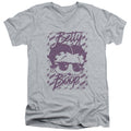 Betty Boop Summer Shades Athletic Heather V-Neck T-Shirt