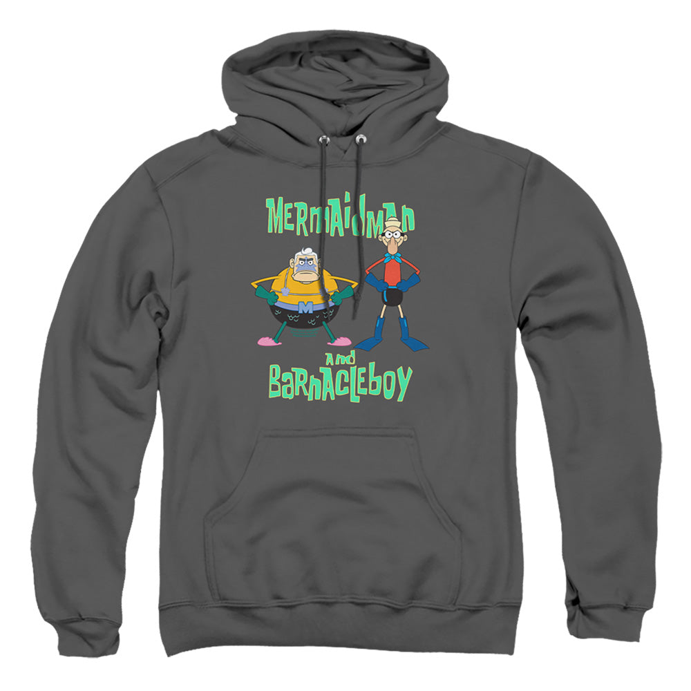 Spongebob Squarepants Mermaid Man and Barnacle Boy Pullover Hoodie