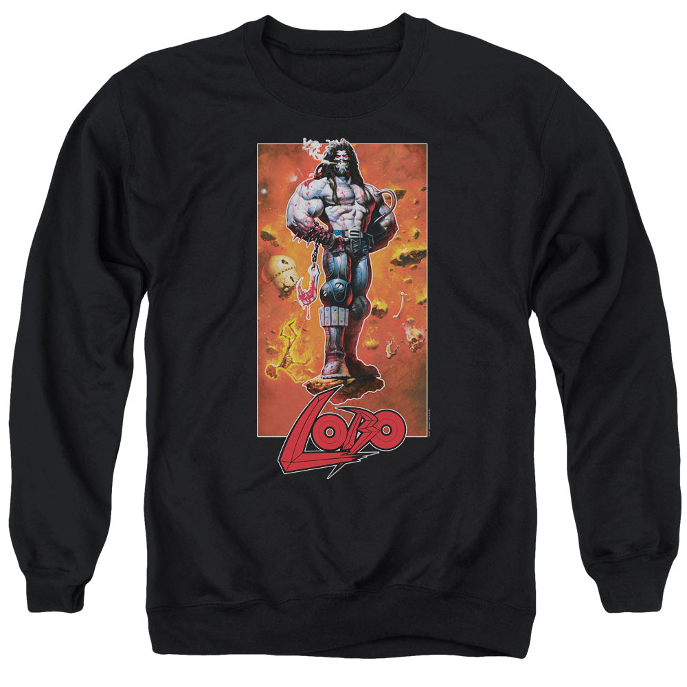 Justice League Lobo Pose Crewneck Sweatshirt