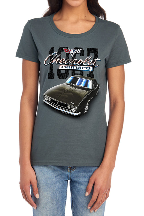 Chevy Classic Camaro Graphite Womens T-Shirt