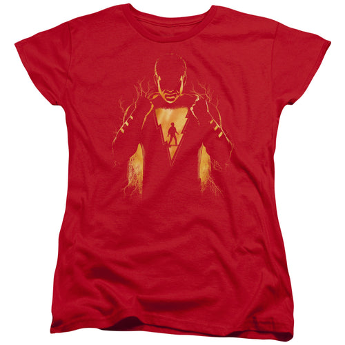 Shazam! What's Inside Red Womens T-Shirt