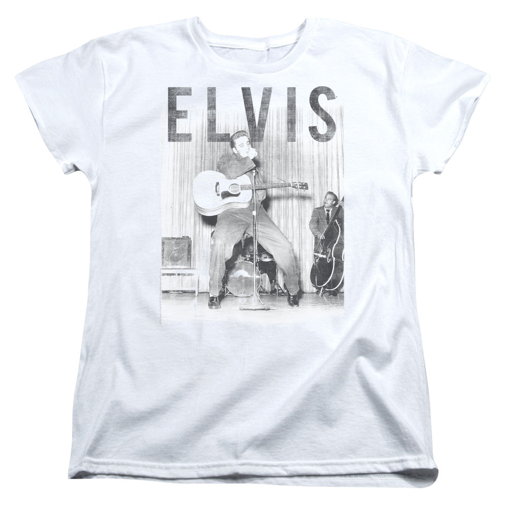 Elvis Presley With The Band Womens T-Shirt