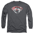 Batman v Superman Super Splatter Logo Long Sleeve T-Shirt