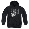 Elvis Presley White Glow Youth Hoodie