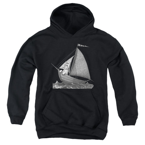Where the Wild Things Are Max Sailing Away Youth Hoodie