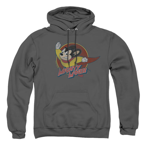 Mighty Mouse Mighty Circle Charcoal Pullover Hoodie