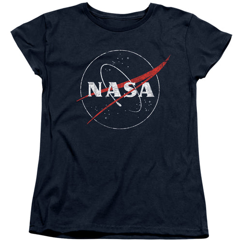 NASA Distressed Logo Womens T-Shirt