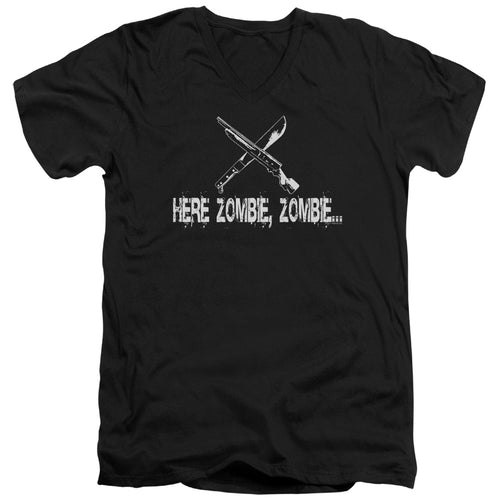 Here Zombie Zombie V-Neck T-Shirt