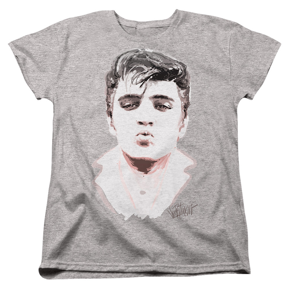 Elvis Presley Kiss Womens T-Shirt