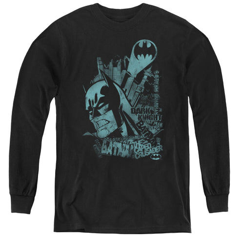 Batman Gritted Teeth Youth Long Sleeve T-Shirt
