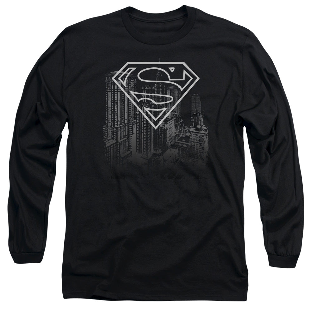 Superman Skyline Long Sleeve T-Shirt
