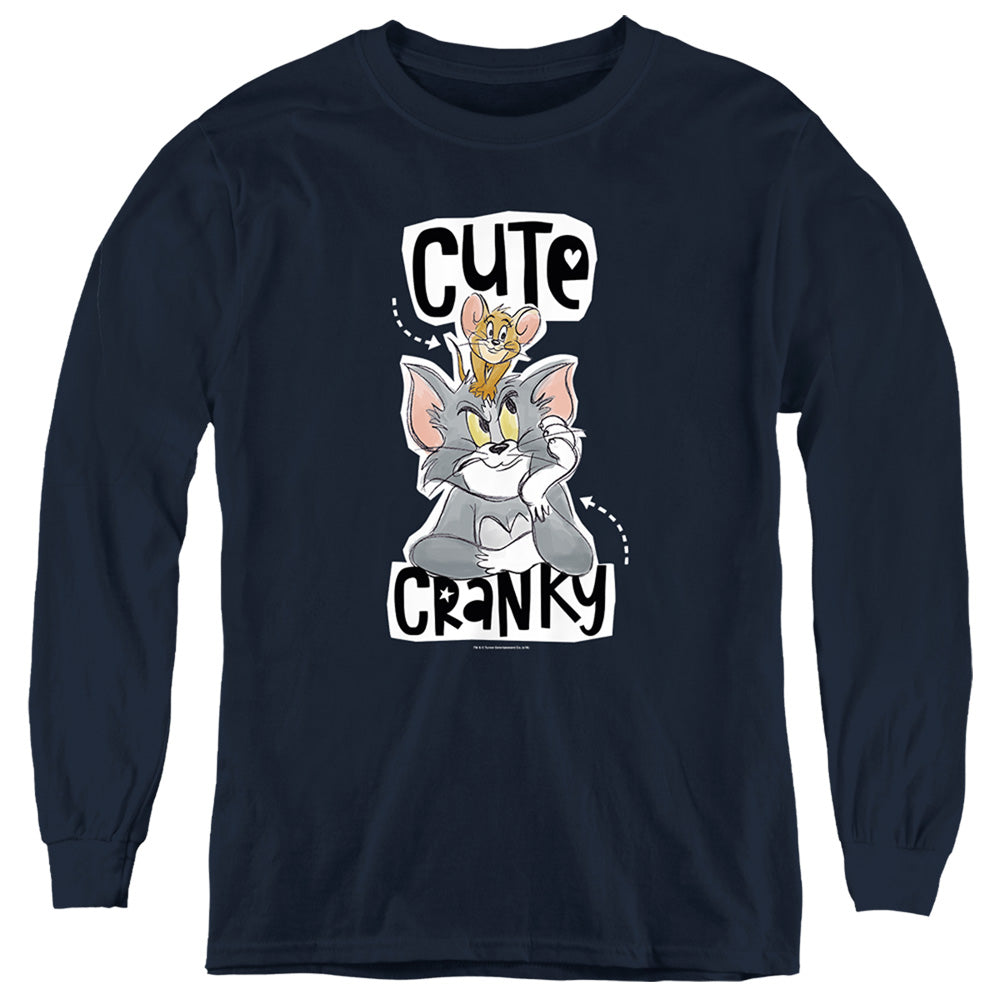 Tom and Jerry Cute and Cranky Youth Long Sleeve T-Shirt