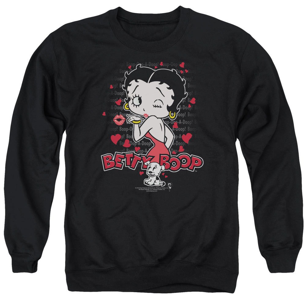 Betty Boop Classic Kiss Crewneck Sweatshirt