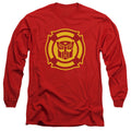Transformers Rescue Bots Logo Red Long Sleeve T-Shirt