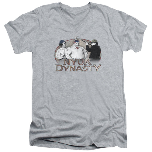 The Three Stooges Nyuk Dynasty V-Neck T-Shirt