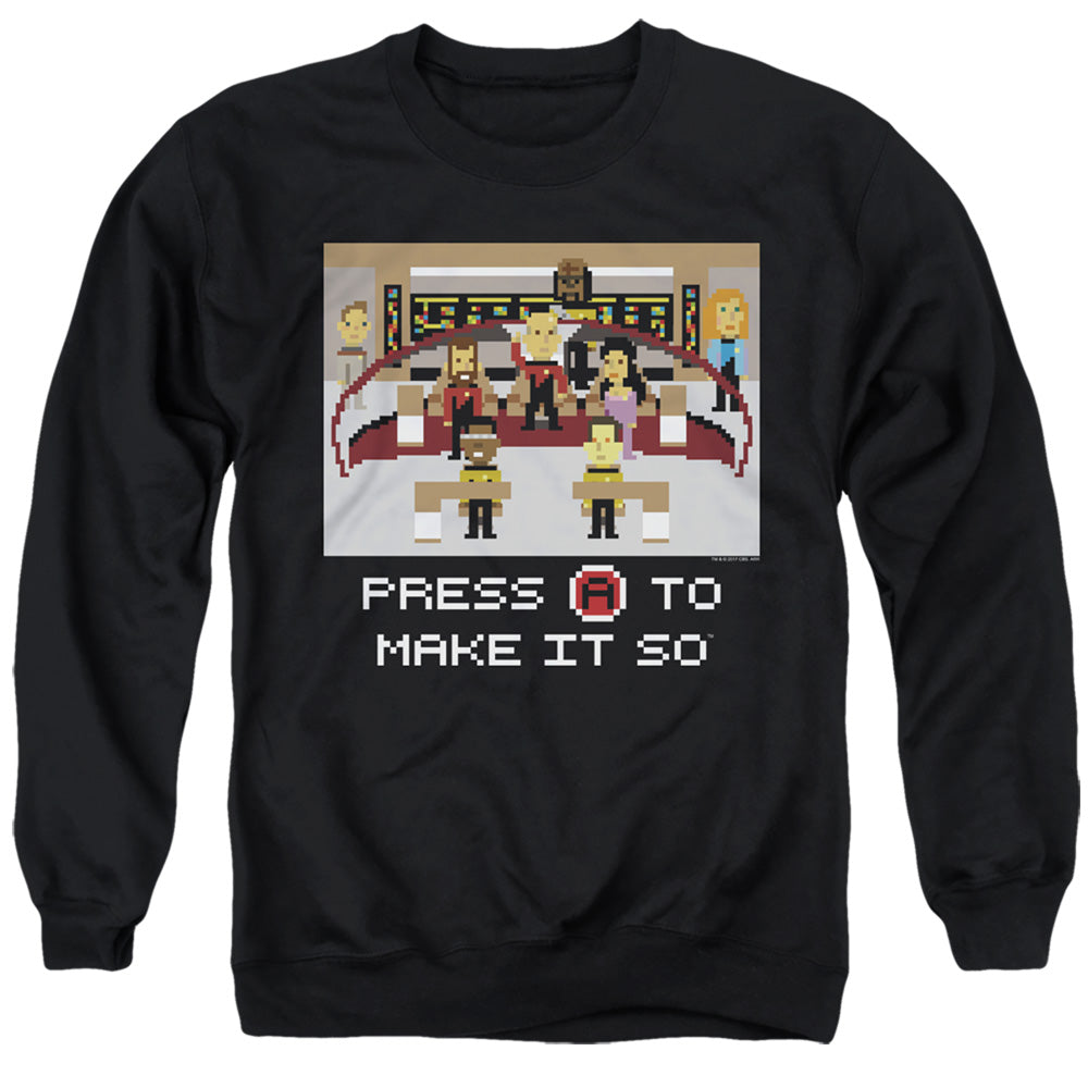 Star Trek Make It So Pixel Crewneck Sweatshirt