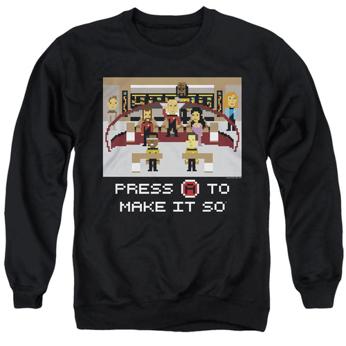 Star Trek Make It So Pixel Crewneck Sweatshirt