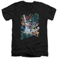 Green Lantern Lanterns Unite V-Neck T-Shirt