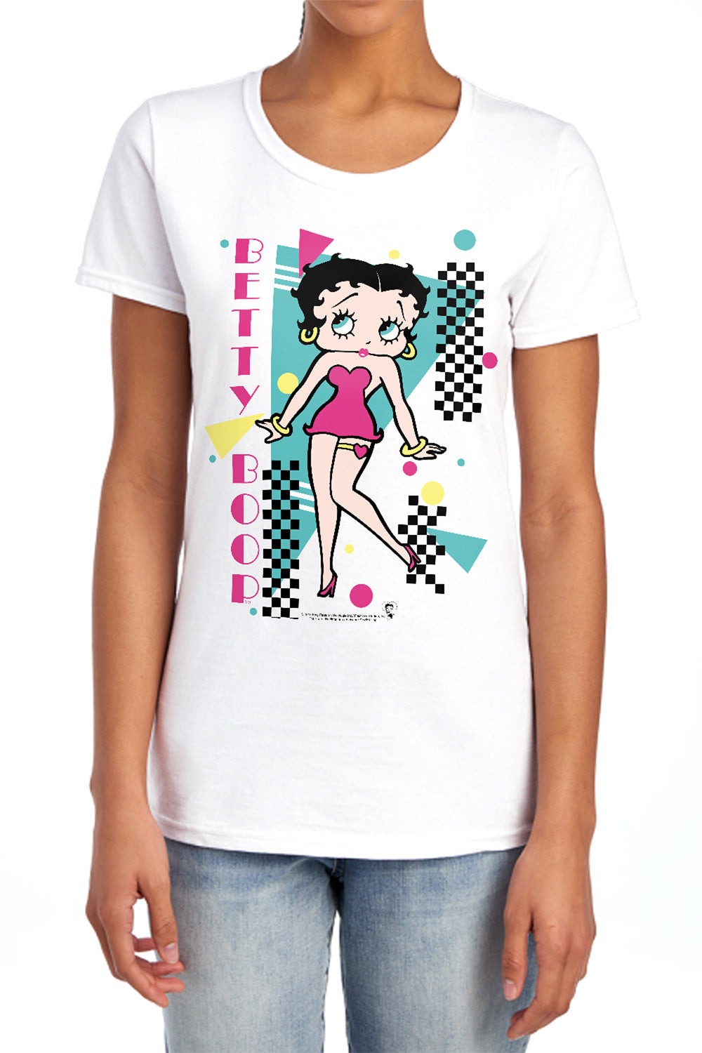Betty Boop Booping 80s Style Womens T-Shirt