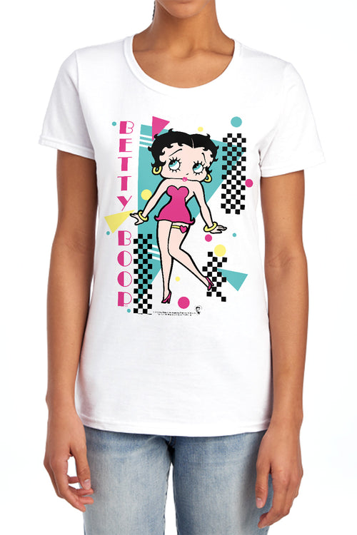 Betty Boop Booping 80s Style Womens T-Shirt