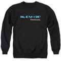 WarGames Shall We Play a Game Text Crewneck Sweatshirt