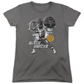 Mighty Morphin Power Rangers Black Ranger Womens T-Shirt
