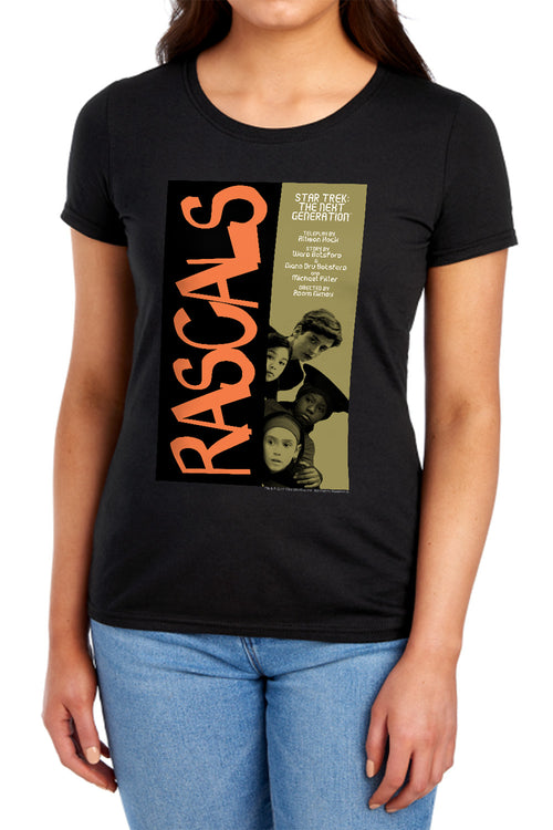 Star Trek Rascals Black Womens T-Shirt