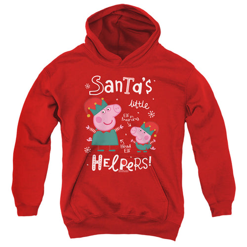 Peppa Pig And George Pig, Merry Christmas Elves Youth Hoodie