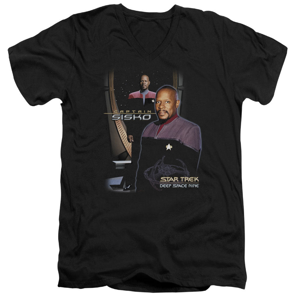 Star Trek Captain Sisko V-Neck T-Shirt